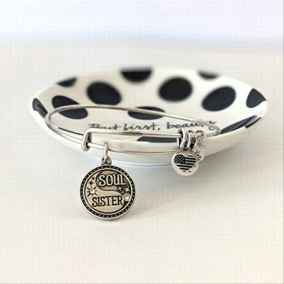 𝅺ALEX and ANI Soul Sister Expendable Stackable Bracelet - Picture 2 of 5